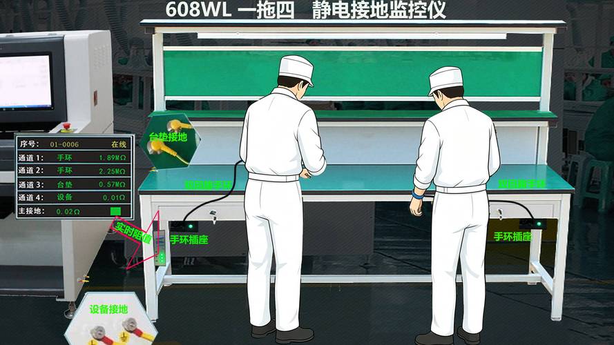 汽车电子工厂esd防静电系统全面监控精准预警